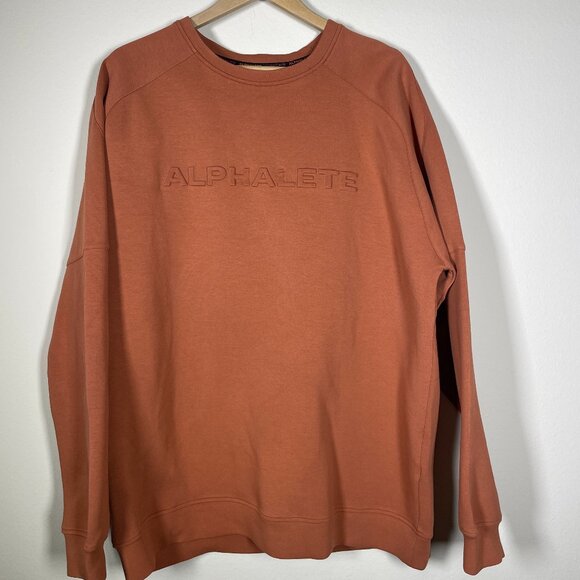 Alphalete Other - Alphalete Men's Burnt Orange Raised Logo Sweatshirt 2XL Casual Outdoor!